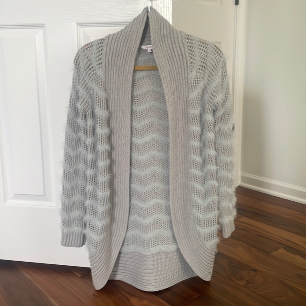 Fuzzy cardigan
